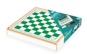 Kit Jogos Clássicos 4 Em 1 Junges Damas Ludo Trilha Xadrez