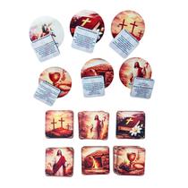 Kit jogos Educativos Catequese Jogo da memória 6 pares + Jogo Semana Santa Kit jogos Educativos Catequese Jogo da memória 6 pares + Jogo Semana Santa