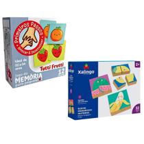 Kit Jogos Educativos Infantis Associação Tutti Frutti e Blocos Pedagógicos Frutinhas Kit Jogos Educativos Infantis Associação Tutti Frutti e Blocos Pedagógicos Frutinhas