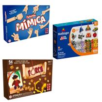 kit Jogos Educativos Mimica, Forca Pirata e Bloco Criativo