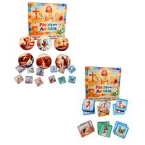 Kit jogos Educativos Páscoa para Autistas jogo da memória + Jogo Pascoa de Jesus