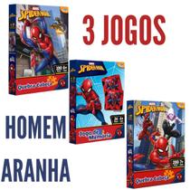 Kit Jogos Menino Infantil Homem Aranha Educativo