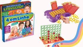 Kit Jogos Pedagógicos: Emboscada + 4 em Linha Didático