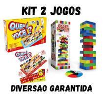 Kit Jogos Quem e voce + Caiu Perdeu Pro - Jogos Pedagógicos Jogos Infantil