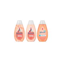 Kit Johnsons Cacheados Sh + Cond + Sab Liq Glicerina 200Ml