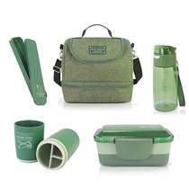 Kit JOY Completo 5 Peças Bolsa Térmica, Potes e Garrafa Jacki Design - (AHL22837/AWM22838/AHX22839/ATB22851/AHX22850)