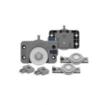Kit Jp240 Para Porta Correr Guia Click Soft 26 Mm