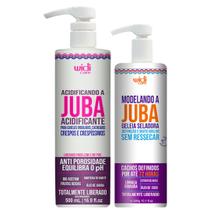 Kit Juba Acidificante + Geleia Seladora Definidora Capilar Finalização Cabelo Vegano Widi Care