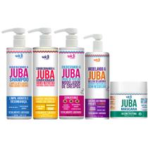 Kit Juba Completo Shampoo + Condicionador + Mascara Reconstrução + Geleia + Encrespando Widi Care