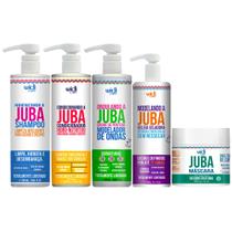 Kit Juba Completo Shampoo + Condicionador + Mascara Reconstrução + Geleia + Ondulando Widi Care