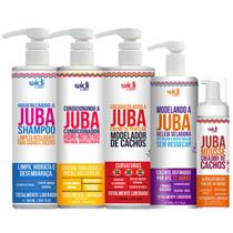 Kit Juba Completo Shampoo + Condicionador + Mousse + Geleia + Encaracolando Widi Care Tratamento