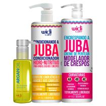 Kit Juba Condicionador, Encrespando e Óleo de Argan 120ml