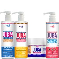 Kit Juba Sh 500ml + Cond 500mml + Masc 500ml + Gommage Texturizador 480ml