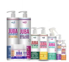 Kit Juba Shampoo 1L - Encrespando 1L - Co Wash 500ml - Condicionador 500ml - Mousse - Geleia - Revitalizando Widi Care