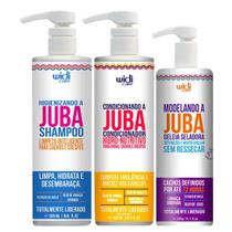 Kit Juba Shampoo Condicionador E Modelando A Juba Geleia Seladora Widi Care