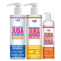 Kit Juba Shampoo Condicionador E Mousse Criador De Cachos Widi Care 500ml