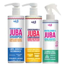 Kit Juba Shampoo Condicionador E Revitalizando A Juba Bruma Hidratante Widi Care