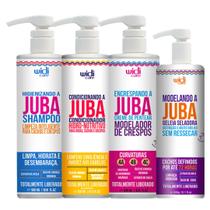Kit Juba Shampoo Condicionador Geleia Modelando E Encrespando A Juba Widi Care