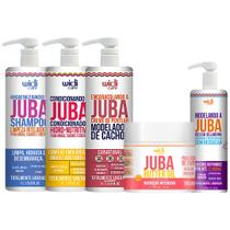 Kit Juba Shampoo Condicionador Mascara Butter Geleia E Encaracolando A Juba Widi Care Grande Litro