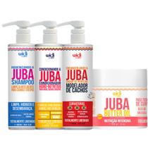 Kit Juba Shampoo Condicionador Mascara Butter Oil E Encaracolando A Juba Widi Care 500ml