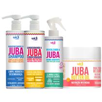 Kit Juba Shampoo Condicionador Mascara Butter Oil E Revitalizando A Juba Widi Care 500ml