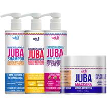 Kit Juba Shampoo Condicionador Mascara E Encrespando A Juba Widi Care 500ml
