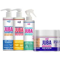 Kit Juba Shampoo Condicionador Mascara E Revitalizando A Juba Bruma Hidratante Widi Care