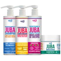 Kit Juba Shampoo Condicionador Mascara Reconstrução E Encrespando A Juba Widi Care 500ml Kit Juba Shampoo Condicionador Mascara Reconstrução E Encrespando A Juba Widi Care 500ml