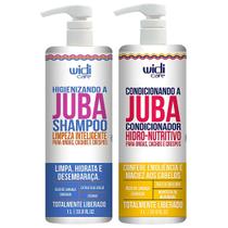 Kit Juba Shampoo e Condicionador Higienizando E Condicionando Cabelo Vegano Widi Care 1L