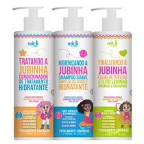 Kit Jubinha Infantil Shampoo Condicionador E Creme Levinho Kit Jubinha Infantil Shampoo Condicionador E Creme Levinho