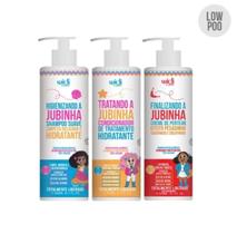 Kit jubinha shampoo, condicionador e creme de pentear efeito pesadinho 300ml widi care Kit jubinha shampoo, condicionador e creme de pentear efeito pesadinho 300ml widi care