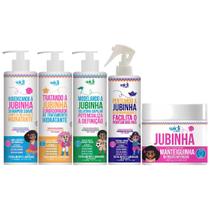 Kit Jubinha Widi Care 5 Produtos Linha Infantil Hipoalergenico Com Mascara Nutritiva Vegano Completo