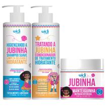 Kit Jubinha Widi Care Shampoo + Condicionador + Mascara Hipoalergenico Vegano Linha Infantil