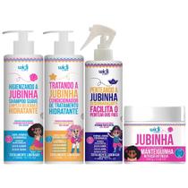 Kit Jubinha Widi Care Shampoo + Condicionador + Mascara + Spray Desembaraçante Hipoalergenico Infantil Kit Jubinha Widi Care Shampoo + Condicionador + Mascara + Spray Desembaraçante Hipoalergenico Infantil