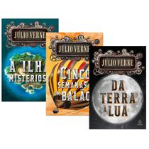 Kit Julio Verne - A Ilha Misteriosa, Da Terra à Lua, Cinco Semanas em um Balão - Principis