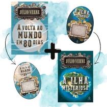 Kit Júlio Verne: Mundo em 80 Dias + Ilha Misteriosa