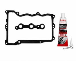 Kit Junta Tampa Válvulas Kwid 1.0 12v 3 Cilindros Borracha JL56226KBO + Silicone Alta Temperatura 85g Junta Líquida Moto Kit Junta Tampa Válvulas Kwid 1.0 12v 3 Cilindros Borracha JL56226KBO + Silicone Alta Temperatura 85g Junta Líquida Moto