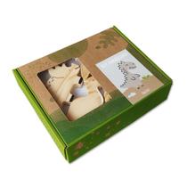 Kit Jurássico, da Pachu - Brinquedo Educativo de Madeira de Cenário com Dinossauros - Cód. P-52