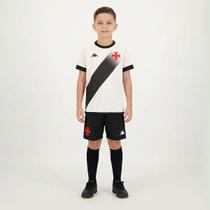 Kit Juvenil Vasco Supporter Graphik Branco e Preto Kit Juvenil Vasco Supporter Graphik Branco e Preto