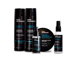Kit K-Bell Nutry Cauterização - Shampoo, Condicionador, Máscara, Queratina e Sérum