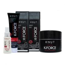 Kit K-Force: Shampoo 250ml + Condicionador 250ml + Máscara 300g + Leave-in Spray 70 ml + Hair Remedy 130g Knut