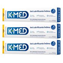 Kit K-Med Gel Lubrificante Íntimo Com 3 Unidades De 50g Cada