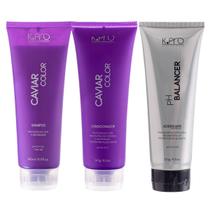 Kit K.Pro Cabelos Coloridos ou Com Mechas Caviar Ph Balancer