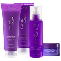 Kit K.Pro Caviar - Shampoo & Condicionador 240ml & Leave-In 200ml + Sérum Proteção Intensa 80g Kit K.Pro Caviar - Shampoo & Condicionador 240ml & Leave-In 200ml + Sérum Proteção Intensa 80g