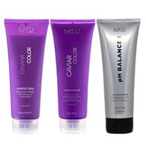 Kit K.Pro Caviar - Shampoo & Condicionador 240ml + Ph Acidificante 230g
