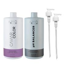 Kit K.Pro Caviar - Shampoo Cream 1L + Ph Acidificante 1Kg + Válvula Pump