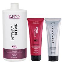 Kit K.Pro Intense Repair - Shampoo 1L & Condicionador 200g + pH Acidificante 230g