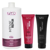 Kit K.Pro Intense Repair - Shampoo 1L & Condicionador 200g + Reconstrutor 230g Kit K.Pro Intense Repair - Shampoo 1L & Condicionador 200g + Reconstrutor 230g
