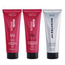 Kit K.Pro Intense Repair - Shampoo 240ml & Condicionador 200g + pH Acidificante 230g Kit K.Pro Intense Repair - Shampoo 240ml & Condicionador 200g + pH Acidificante 230g
