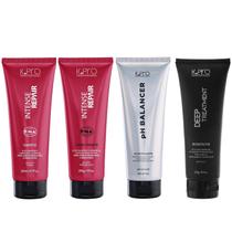 Kit K.Pro Intense Repair - Shampoo 240ml & Condicionador 200g + pH Acidificante & Reconstrutor 230g Kit K.Pro Intense Repair - Shampoo 240ml & Condicionador 200g + pH Acidificante & Reconstrutor 230g